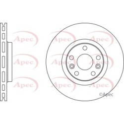 Brake Disc APEC DSK2635 OE Ref 7701208849