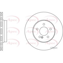 Brake Disc APEC DSK2636 OE Ref 2104230712