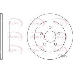 Brake Disc APEC DSK2637 OE Ref 52128411AB APEC