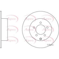 Brake Disc APEC DSK2639 OE Ref 1611667880