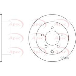 Brake Disc APEC DSK2640 OE Ref 105105515AA APEC