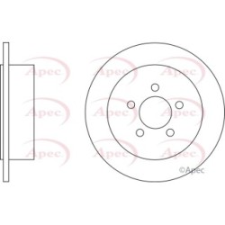 Brake Disc APEC DSK2641 OE Ref 52129250AA