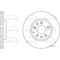 Brake Disc APEC DSK2644 OE Ref L2063325XA