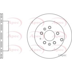 Brake Disc APEC DSK2645 OE Ref L20626251B