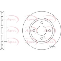 Brake Disc APEC DSK2647 OE Ref 1535924