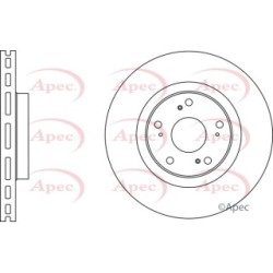 Brake Disc APEC DSK2649 OE Ref 45251TL1G00