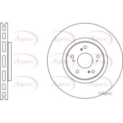 Brake Disc APEC DSK2650 OE Ref 45251TL0G51