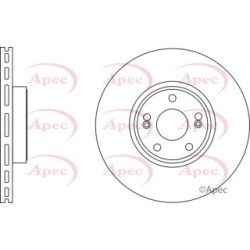 Brake Disc APEC DSK2653 OE Ref 8200196263