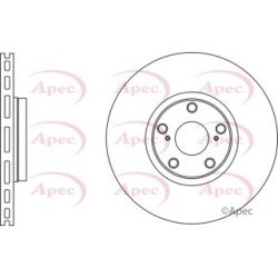 Brake Disc APEC DSK2655 OE Ref 4351205090