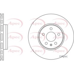 Brake Disc APEC DSK2657 OE Ref 8W0615301G