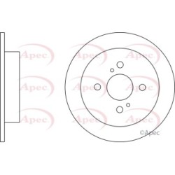 Brake Disc APEC DSK2659 OE Ref 5561160J01