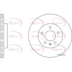 Brake Disc APEC DSK2660 OE Ref 20955857