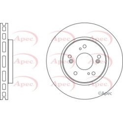 Brake Disc APEC DSK2662 OE Ref 45251SWAA20