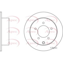 Brake Disc APEC DSK2667 OE Ref MN116332