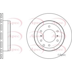 Brake Disc APEC DSK2669 OE Ref 4615A037