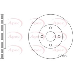 Brake Disc APEC DSK2670 OE Ref 5026674 APEC