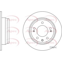 Brake Disc APEC DSK2672 OE Ref 584111H300