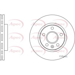 Brake Disc APEC DSK2674 OE Ref 13502213