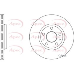 Brake Disc APEC DSK2677 OE Ref 402066813R