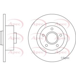 Brake Disc APEC DSK2678 OE Ref 402026061R
