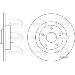 Brake Disc APEC DSK2680 OE Ref 402020003R