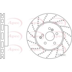 Brake Disc APEC DSK2684 OE Ref 2044211212