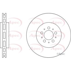 Brake Disc APEC DSK2688 OE Ref 30645223 APEC