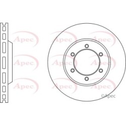 Brake Disc APEC DSK2691 OE Ref 8973088680 APEC