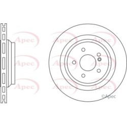 Brake Disc APEC DSK2704 OE Ref 2214231012