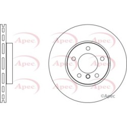 Brake Disc APEC DSK2705 OE Ref 34116792219
