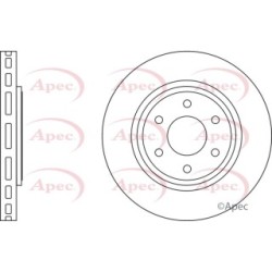 Brake Disc APEC DSK2707 OE Ref 40206EB30A