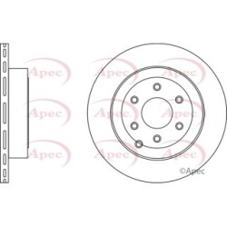 Brake Disc APEC DSK2708 OE Ref 43206EB300