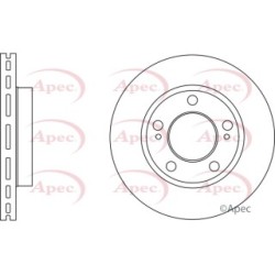 Brake Disc APEC DSK2711 OE Ref 4144109110