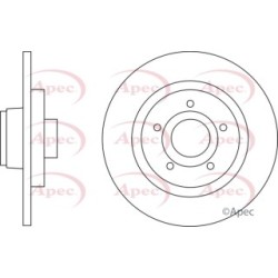 Brake Disc APEC DSK2714 OE Ref 4020200Q1J