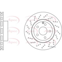 Brake Disc APEC DSK2718 OE Ref A2304210412