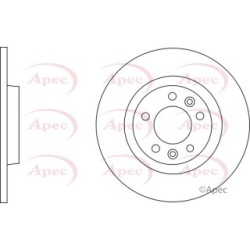 Brake Disc APEC DSK2719 OE Ref 424914
