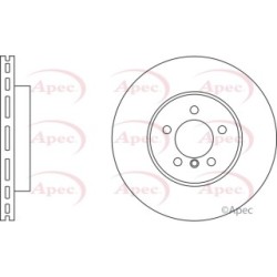 Brake Disc APEC DSK2724 OE Ref 34216864054