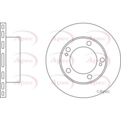 Brake Disc APEC DSK2728 OE Ref 4351260180
