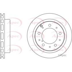 Brake Disc APEC DSK2729 OE Ref 4243160290