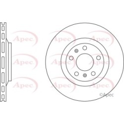 Brake Disc APEC DSK2733 OE Ref 4E0615601D