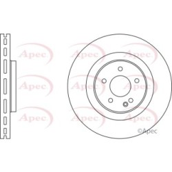 Brake Disc APEC DSK2735 OE Ref A1294212112 APEC