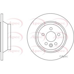 Brake Disc APEC DSK2737 OE Ref 30769058