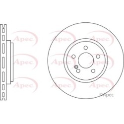 Brake Disc APEC DSK2738 OE Ref A2304230812