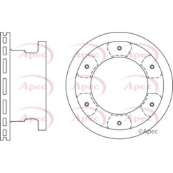 Brake Disc APEC DSK2743 OE Ref 46393184