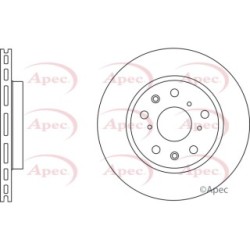 Brake Disc APEC DSK2744 OE Ref 5531257K00