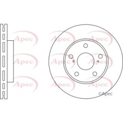 Brake Disc APEC DSK2745 OE Ref 4351212690