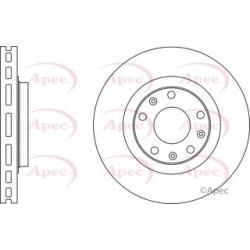 Brake Disc APEC DSK2746 OE Ref 18060682