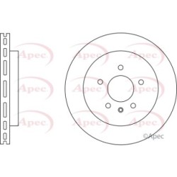Brake Disc APEC DSK2748 OE Ref 25693146
