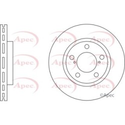 Brake Disc APEC DSK2749 OE Ref 4351242040