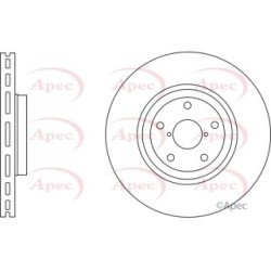 Brake Disc APEC DSK2750 OE Ref 26300FE070
